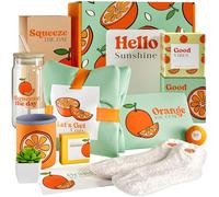 The Love Crate Co. Paquete de cuidado personal para mujeres: kit de cuidado personal, caja de cumpleaños naranja para ella, cesta de recuperación pronto, regalo de spa para mujeres, paquete de cuidado