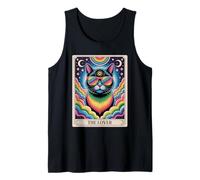 The Lovers Mystic Cat Ally - Arte del orgullo del tarot arcoíris LGBTQ Camiseta sin Mangas