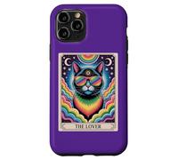 The Lovers Mystic Cat Ally - Arte del orgullo del tarot arcoíris LGBTQ Carcasa para iPhone 11 Pro