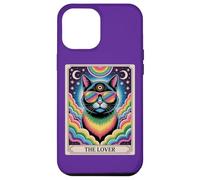 The Lovers Mystic Cat Ally - Arte del orgullo del tarot arcoíris LGBTQ Carcasa para iPhone 12 Pro Max