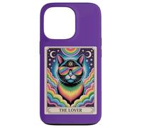 The Lovers Mystic Cat Ally - Arte del orgullo del tarot arcoíris LGBTQ Carcasa para iPhone 13 Pro