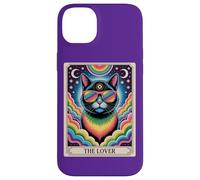 The Lovers Mystic Cat Ally - Arte del orgullo del tarot arcoíris LGBTQ Carcasa para iPhone 14 Plus