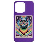 The Lovers Mystic Cat Ally - Arte del orgullo del tarot arcoíris LGBTQ Carcasa para iPhone 15 Pro Max