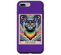 The Lovers Mystic Cat Ally - Arte del orgullo del tarot arcoíris LGBTQ Carcasa para iPhone 7 Plus/8 Plus