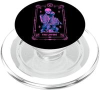 The Lovers Tarot Card Astrología Oculta Cráneo Rosa PopSockets PopGrip para MagSafe