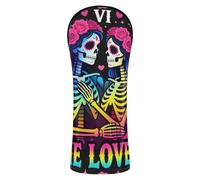 The Lovers Tarot Card - Funda gótica para cabeza de golf, accesorios de cuero de primera calidad con etiquetas intercambiables para conductor, maderas e híbridos