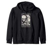The Lovers Tarot Card Skeletons Kissing In Love Sudadera con Capucha