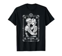 The Lovers Tarot Card Zombie Boda Pareja Día de San Valentín Camiseta