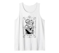 The Lovers Tarot Card Zombie Boda Pareja Día de San Valentín Camiseta sin Mangas