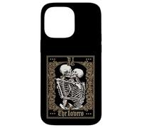 The Lovers Vintage Tarot Card Esqueleto Carcasa para iPhone 14 Pro Max