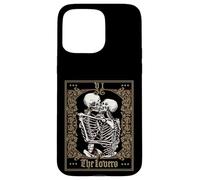 The Lovers Vintage Tarot Card Esqueleto Carcasa para iPhone 15 Pro Max