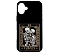 The Lovers Vintage Tarot Card Esqueleto Carcasa para iPhone 16 Plus