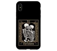 The Lovers Vintage Tarot Card Esqueleto Carcasa para iPhone XS Max