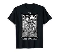 The Lovers Vintage Tarot Card Esqueletos Ocultos Sobrenatural Camiseta