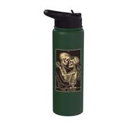The Lovers Vintage Tarot Card - Gothic Halloween Tee Stainless Steel Insulated Water Bottle