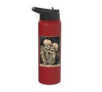 The Lovers Vintage Tarot Card - Gothic Halloween Tee Stainless Steel Insulated Water Bottle