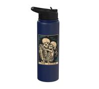 The Lovers Vintage Tarot Card - Gothic Halloween Tee Stainless Steel Insulated Water Bottle