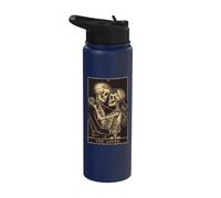 The Lovers Vintage Tarot Card - Gothic Halloween Tee Stainless Steel Insulated Water Bottle