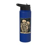 The Lovers Vintage Tarot Card - Gothic Halloween Tee Stainless Steel Insulated Water Bottle