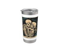 The Lovers Vintage Tarot Card - Gothic Halloween Tee Vaso térmico de acero inoxidable de doble pared