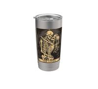The Lovers Vintage Tarot Card - Gothic Halloween Tee Vaso térmico de acero inoxidable de doble pared