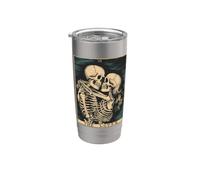 The Lovers Vintage Tarot Card - Gothic Halloween Tee Vaso térmico de acero inoxidable de doble pared