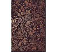 The Luna Moth Journal: 120-Page Lined Ledger and Notebook with Decorative Lantern Borders