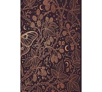The Luna Moth Journal: 120-Page Lined Ledger and Notebook with Decorative Lantern Borders