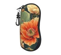 The Lush Cactus Is In Bloom - Funda de neopreno suave para gafas de sol con cremallera, duradera, portátil, para hombres y mujeres