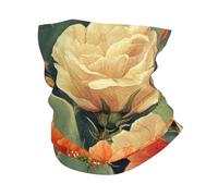 The Lush Cactus is in Bloom - Pasamontañas con estampado de cactus en flor para la cabeza, bufanda para la cara, máscara, cubrebocas, polainas para el cuello para hombres y mujeres, color blanco