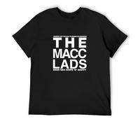 The Macc Lads Beer Sex Chips 'N' Gravy Album Cover O-Neck 100% Cotton Short Sleeve Unisex T-Shirt S
