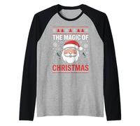 The Magic of Christmas - Camiseta a Juego con Papá Noel Camiseta Manga Raglan