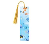 The Magic of The Ocean - Marcapáginas de madera con impresión de doble cara, 5 piezas, regalos para mujeres para amantes de los libros, accesorios geniales para cuadernos, regalos de cumpleaños para