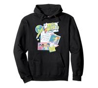 The Magic School Bus Classroom Items Collage Retro Cartoon Sudadera con Capucha