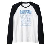 The Magic School Bus Cloudy with a Chance of Frizzle Cartoon Camiseta Manga Raglan