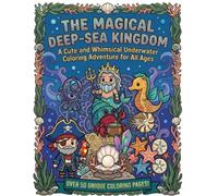 The magical Deep Sea Kingdom: Fun & Easy Princess, Fairy, Unicorn, Dragon & Magical Friends Coloring Pages for Kids Ages 3-8