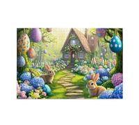 The Magical Easter Path - Rompecabezas de 1000 piezas para adultos, rompecabezas de madera para adultos, regalos para decoración del hogar