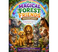 The Magical Forest Friends Adventures: A Fun and Heartwarming Animal Story Book for Kids Ages 3-6 Featuring Tiger, Dog, Monkey, Cat, Lion, Donkey, Elephant, Cow, Tortoise, and Horse