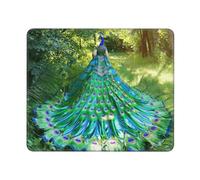 The Magnificent Peacock - Alfombrilla de mouse de escritorio duradera, antideslizante, diseño ecológico para juegos y uso en la oficina.