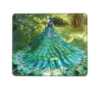 The Magnificent Peacock - Alfombrilla de mouse de varios tamaños para oficina, estudio y juegos, con fuerte adherencia y superficie gruesa y cómoda