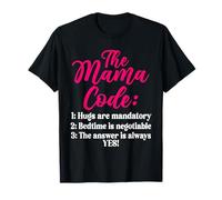 The Mama Code Funny Motherhood Mom Life Parent Mommy Camiseta