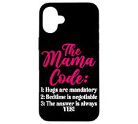 The Mama Code Funny Motherhood Mom Life Parent Mommy Carcasa para iPhone 16 Plus
