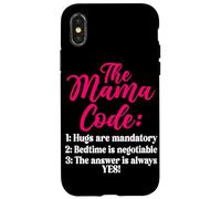 The Mama Code Funny Motherhood Mom Life Parent Mommy Carcasa para iPhone X/XS