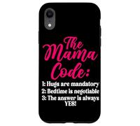 The Mama Code Funny Motherhood Mom Life Parent Mommy Carcasa para iPhone XR