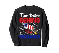 The Man Behind The Firecracker Happy 4th of July Men Sudadera