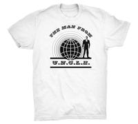 The Man from Uncle Uncle CIA David McCallum from NCIS FBI Agent T-Shirt Mens Unisex White Tees XXL
