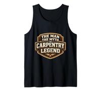 The Man The Myth The Carpentry Legend Funny Carpenter Joke Camiseta sin Mangas