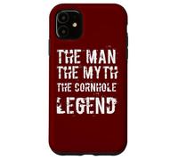 The Man The Myth The Cornhole Legend - Campeón de Lanzamiento de puf Carcasa para iPhone 11