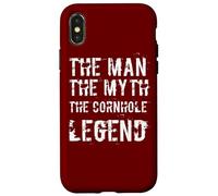 The Man The Myth The Cornhole Legend - Campeón de Lanzamiento de puf Carcasa para iPhone X/XS