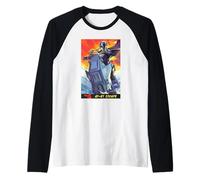 The Mandalorian and Grogu AT-RT Escape Mando & Grogu Poster Camiseta Manga Raglan